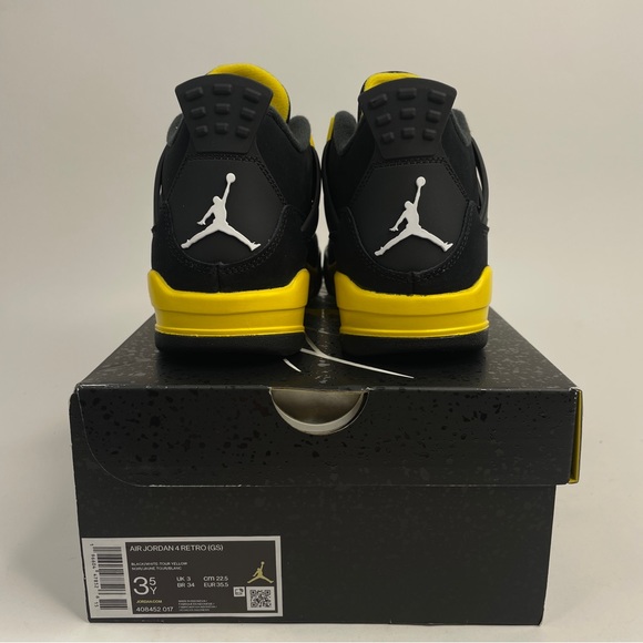 Nike Air Jordan 4 Retro GS “Thunder/Tour Yellow” 2023 - Picture 4 of 4